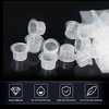 Yuelong 300pcs Mix Tattoo Ink Caps Cups Disposable Pigment Cups Caps Plastic Microblading Cups for Makeup Tattoo Ink Pigment
