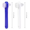 ARTIBETTER 2Pcs Denture Brushes Double-Sided False Teeth Toothbrush Denture Cleaning Tool (White + Blue)