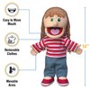 14" Emily, Peach Girl, Hand Puppet