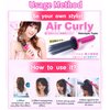 Neuvikter 17 Teeth Curling Roll Comb, Curly Hair Brush, Curly Hair Styler Tool, Curl Defining Brush, Professional Curling Brush for Hair Salon, Home (2Pcs)