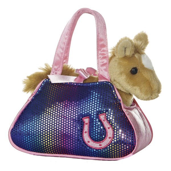 Aurora® Fashionable Fancy Pals™ Betsey Bling Stuffed Animal - On-The-go Companions - Stylish Accessories - Purple 7 Inches