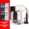 AquaSonic Duo PRO 8-Pack Replacement Brush Heads - Upgraded Proflex Brush Heads for Improved Plaque Removal - Genuine AquaSonic
