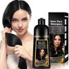 3 in1 Black Hair Dye Shampoo,Hair Color Shampoo For Men & Women, Professional & Safe black Hair Dye,Natural Herbal Ingredients,For Home and Salon Use(Natural Black)
