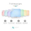 ASAKUKI 700ml Premium Essential Oil Diffuser, 5 in 1 Ultrasonic Aromatherapy Fragrant Oil Vaporizer Humidifier, Timer and Auto-Off Safety Switch, 7 LED Light Colors