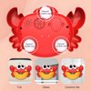 ROHSCE Crab Bath Bubble Machine, Bath Bubble Maker for Baby, Automatic Bubble Maker with 12 Songs, Bubble Maker Bathtime Shower Bath Toys for Toddlers 1-3 | Fun Bathtub Toy Gifts