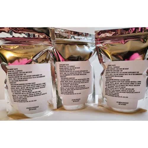 Ginger Root, Moringa Leaf and Seed Capsule Value Packs (Ginger Root + Moringa Leaf + Moringa Seed) - Herbal Supplement - Made Fresh On Demand! - All Natural!