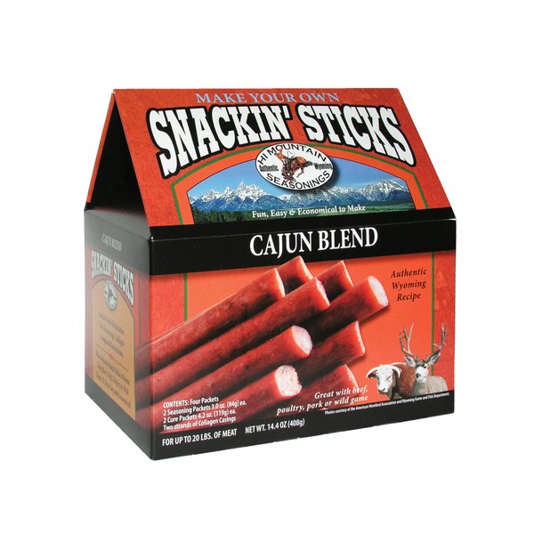 Hi Mountain Jerky Cajun Blend Snackin' Stick Kit -- Create Tasty Homemade Meat Sticks