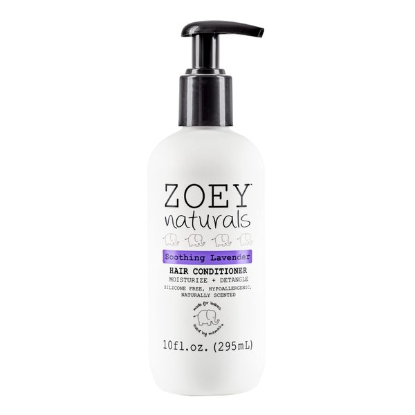 Absolutely Natural Zoey Naturals - Soothing Lavender Hair Conditioner for Kids, Tear-Free, Hypoallergenic, Paraben-Free, Cruelty Free, Made in USA