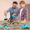 Kids Tool Set - Toddler Tool Set with Toy Drill and Tool Box, Pretend Play Construction Tools Toys Gift for Toddlers Kids Girls Boys Ages 3 4 5 6 7 Year Old (Blue)