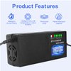BTCETHBNB 60V20AH Lead Acid Battery Charger Input AC110V-220V Auto Shut Off 3 Holes Plug
