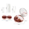 XLSFPY Rose Gold Contact Lens Case, Travel Contact Case Cute Lens Holder Kit with Mirror Tweezers Remover Tool