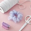 Juvale 109 Yards White 1/2 Inch Elastic Band for Sewing Clothes, Stretch Knit Bands for DIY Arts and Crafts, Tailoring, Clothing Garment Repair, Kitting Supplies (0.5 Inches Wide)