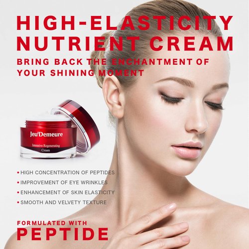 Jeu'demerue Intensive Ceramide & Peptides Night Cream for Regenerating, Ultra-Deep Hydrating, Skin Repair, Rich Texture, Anti-Aging 1.7 oz