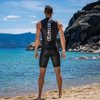 Synergy Triathlon Wetsuit Buoyancy Shorts Men's EpicSpeed Neoprene Shorts for Open Water Swimming (XS) Black