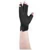OTC Resting Splint Glove, 5 Finger Semi-Rigid Splints, Open Tips, Black, Right Hand, Medium