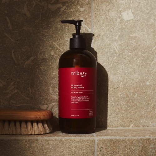 Trilogy Botanical Body Wash, For All Skin Types - Fresh, Hydrated & Impeccably Clean Skin with Rosehip, Kawakawa & Amla, 16.9 Fl Oz
