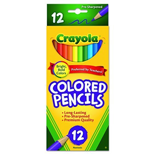 Crayola 68-4012 Colored Pencils, 12-Count, Assorted Colors (Pack of 6)