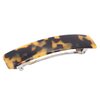 French Amie Oblong Handmade 3.5" Celluloid No Slip Hair Clip Barrette for Women, Made in France (Tokyo Shell)