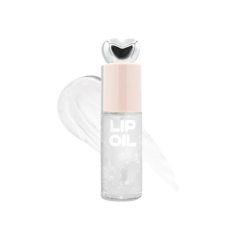 C-LUX Lip Oil Heart – Icy | Hydrating Lip Oil | Clear Glossy Finish | Lightweight Formula | Cruelty-Free & Paraben-Free | 10ml