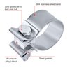 EVIL ENERGY 2.0 Inch Exhaust Clamp,Narrow Band Muffler Clamp Stainless Steel