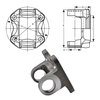 RABROPAR Driveshaft Flange Yoke 2-2-939 Flange Yoke 4x0.488 Holes on 3.5BC 2.0F Compatible with 1310 Series 1.063" x 3.219" U-Joint