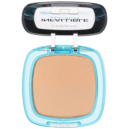 L'Oréal Paris Infallible Pro Glow Pressed Powder, Sun Beige, 0.31 oz.