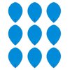 3 Sets of Ruthless R4X (Standard/Slim/Pear/Kite) Dart Flights Plus 3 Sets of Black Nylon Dart Flight Protectors (Blue Pear)