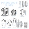 12Pcs Hair Stick for Updo Bun French Twist Hair Tool U Hair Pins Metal Hair Combs for Women,Girls,Hair Styling Tool Accessories,Gifts in Party,Wedding,Leisure Daily Life