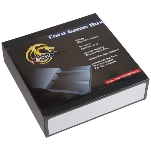 BCW Card Game Box | Card Storage Box | Trading Card Storage Box for Magic The Gathering, Pokémon, Sports Cards | Business Card Holder, Organizer Box for Trading Cards, MTG, Baseball Card Storage