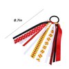 Girls Softball Pony Ribbon Hair Streamer Glitter Baseball Ponytail Holder Elastic Hair Ties Band Scrunchies Game Day Party Decor Accessories Back School Gift for Cheerleader Fans