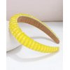 Wecoe Yellow Headband Fashion Rhinestone Headband Women Padded Headband Cute Fancy Bling Diamond Sparkle Crystal Beaded Headband Homecoming Prom Holiday Hair Accessories For Women Girls Birthday Gifts