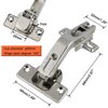 2 Pairs 135 Degree Corner Kitchen Cabinet/Cupboard Folded/Folden Door Hinges for Combination with Screws