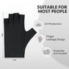 GAOY Anti UV Gloves for Gel Nail Lamp, Professional Fingerless UPF50+ UV Light Protection Gloves for Home DIY & Salon Use Nail Art Accessories