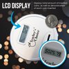 Teachers Choice Digital Coin Counter Automatic Coin Sorter - 2023 Version - Automatically Sorts U.S. Coins into Individual Tubes and Keeps Digital Count, with 20 Coin Wrappers Included (Gray)