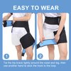 Wisesso Hip Brace for Sciatica, Hip Flexor Compression Wrap for Sciatica Pain Relief, Hip Support for Groin, Thigh, Hamstring, Pulled Muscle Injury, Sciatic Nerve Brace For Men and Women, Blue