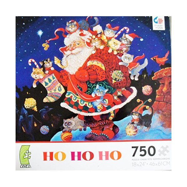 Ceaco Holiday Puzzle HO HO HO Made in USA Puzzle