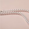 WELLKAGE Imitation Pearl Necklace Wedding Pearl Necklace for Women-8mm