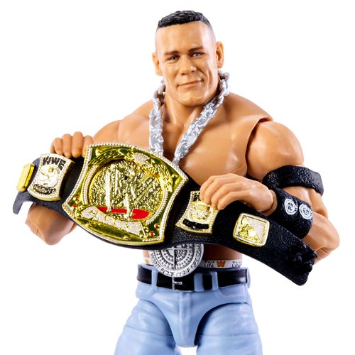 Mattel WWE John Cena Elite Collection Action Figure, Deluxe Articulation & Life-like Detail with Iconic Accessories, 6-inch