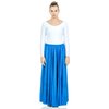 Danzcue Womens Long Full Circle Dance Skirt (2XL-3XL, Bright Royal)