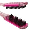 ZJchao Clamp Hair Brush, Double Sided Brush Clamp Hair Straightening Brush V Shape Double Comb Hair Straightening Splint Comb Soft Hair Straightener Clamp Brush Styling Tool Brushes for Women Men