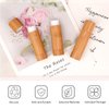 AUHOKY 12Pcs Bamboo Empty Lipstick Tubes, 5.5g Refillable DIY Lip Balm Tube Containers with Clear PP Plastic Inner, Cosmetic Lipstick Lip Gloss Deodorant Case Holder For Women Girls Makeup