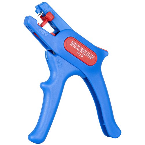 WEICON Wire Stripper No. 5 /Wire Stripper Adjustable 24-10 AWG (0.2-6.0 mm²) /Wire Stripping Pliers with Side Cutter up to 2.0 mm/for Round Cables