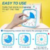 Yunbaoit Visual Timer with Night Light, 60-Minute Countdown Timer for Kids and Adults, Silent Classroom Timer, Time Management Tool for Home, School, or Work (Light Blue)