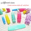 ZMD 30Pcs Hair Curlers Rollers Set,Snap on Rollers Self Grip Rollers Hairdressing Curlers Hair Curlers No Heat Hair Rollers for Long Hair Medium Hair Short Hair Rollers with Mini Comb 5 Sizes