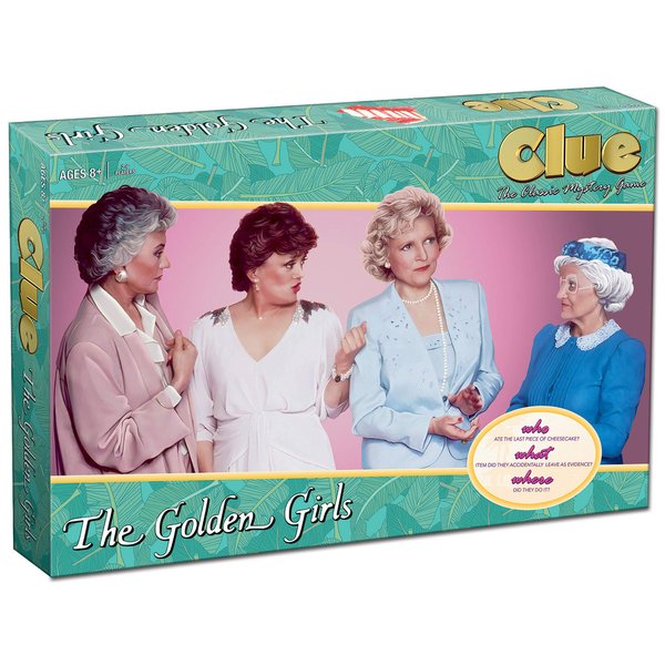 Clue The Golden Girls Board Game | Golden Girls TV Show Themed Game | Solve The Mystery of Who Ate The Lastpiece of Cheesecake |Officially Licensed Golden Girls Merchandise | Themed Clue Mystery Game