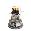 Gaming Call Party Supplies Boy of Duty Birthday Party Decorations,Set Include Banner Balloons Cake Tops