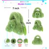 DolliBu Alligator Plush Handbag - Super Soft Plush Stuffed Animal Purse for Children's Accessories, Kids Hand Bag Toy Purse, Pretend Play, Fluffy Dress Up Toy