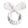 1PCS Sweet Lovely Twist Plush Bunny Rabbit Ear Headband Twist Hairband Hair Wrap Stretchable Makeup Headband Hair Accessories for Washing Face Applying Cover Make Up Shower (White)