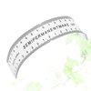 Healifty Eyebrow Embroidery Ruler Plastic Curved Makeup Brow Ruler Tattoo Measure Tools for Lady