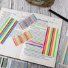 2300 Pcs Highlighter Strips Tabs Transparent Highlighter Tape Reusable Long Highlighting Sticky Tabs Page Markers Index Tabs for Books Office Supplies